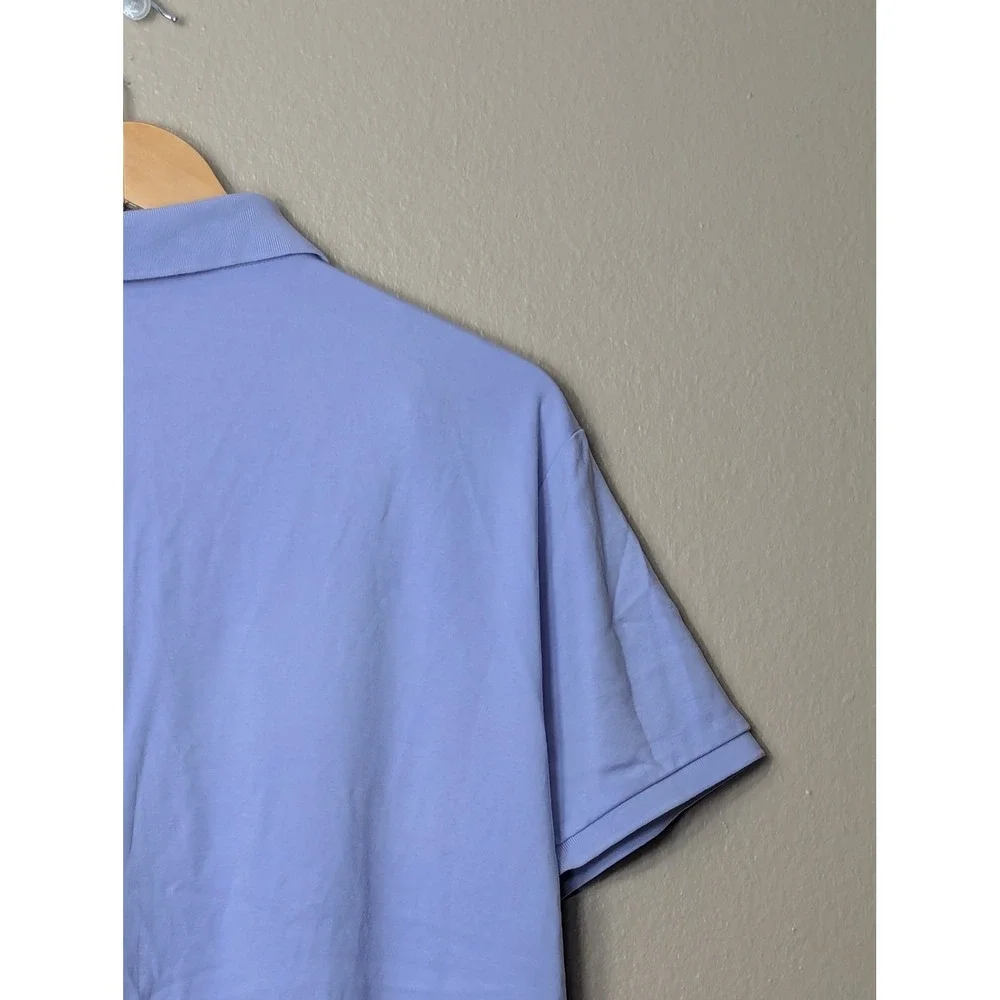 Polo Ralph Lauren Polo Shirt Mens L Purple Slim Fit Short Sleeve Pony Logo